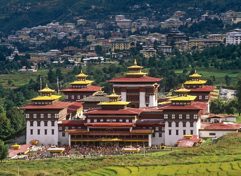 The capital city of Bhutan in January