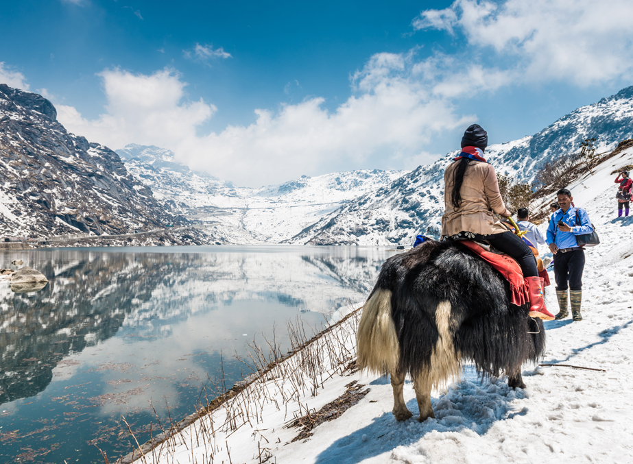 Tsomgo Lake In March - eSikkim Tourism